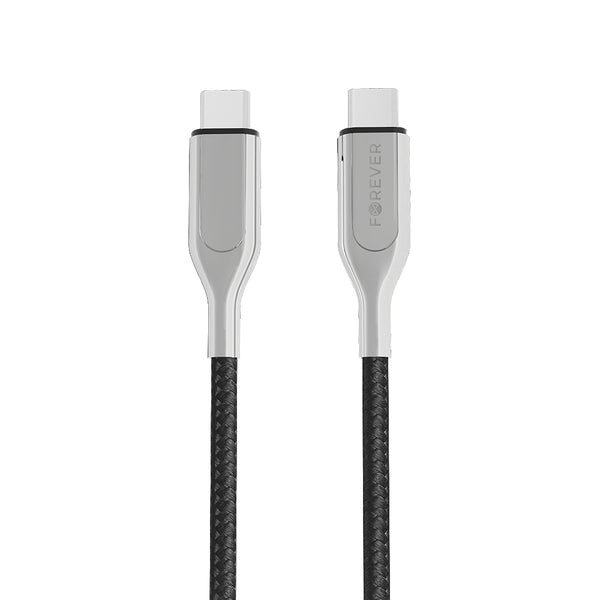 Forever Core Ultra Fast PD cable USB-C - USB-C 1,5 m black 60W