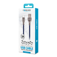 Forever Tornado cable USB - microUSB 1,0 m 3A navy blue