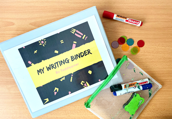 English Writing Practice Binder for 3-5 year kids.