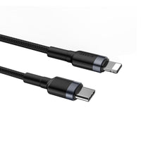 Baseus cable Cafule PD USB-C - Lightning 1,0 m gray-black 18W