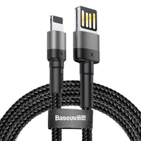 Baseus cable Cafule USB - Lightning 2,0 m 1,5A gray-black double side USB