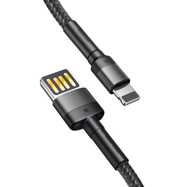 Baseus cable Cafule USB - Lightning 2,0 m 1,5A gray-black double side USB