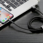 Baseus cable Cafule USB - Lightning 2,0 m 1,5A gray-black double side USB