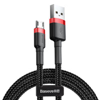 Baseus cable Cafule USB - microUSB 3,0 m 1,5A red-black