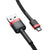 Baseus cable Cafule USB - microUSB 3,0 m 1,5A red-black