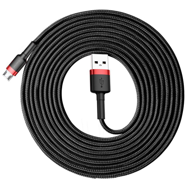 Baseus cable Cafule USB - microUSB 3,0 m 1,5A red-black