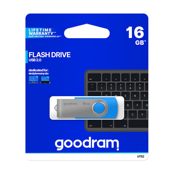 Goodram pendrive 16GB USB 2.0 Twister blue