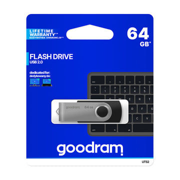 Goodram pendrive 64GB USB 2.0 Twister black