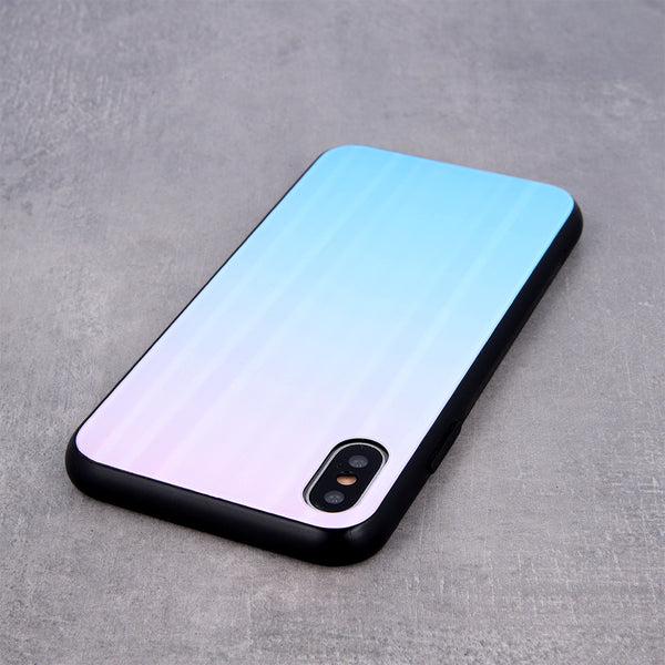 Aurora Glass case for Xiaomi Redmi Note 10 4G / 10S blue-pink