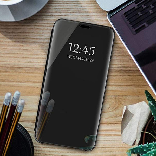 Smart Clear View Case for Xiaomi Redmi 9 black