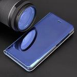 Smart Clear View Case for Samsung Galaxy A72 4G / A72 5G blue