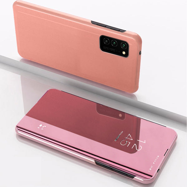 Smart Clear View Case for Huawei Y5P pink