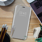 Etui Smart Clear View for Samsung Galaxy A02S silver SM-A025F / DS (164,2 x 75,9 x 9,1)