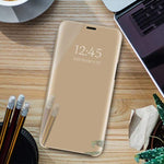 Smart Clear View Case for Samsung Galaxy A5 2017 A520 gold