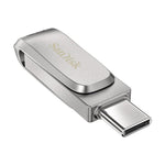SanDisk pendrive 32GB USB-C Ultra Dual Drive Luxe 150 MB/s all-metal