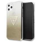 Guess case for iPhone 11 Pro Max GUHCN65SGTLGO gold hard case Glitter Triangle