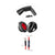 Rebeltec wired headphones AUDIOFEEL2 red