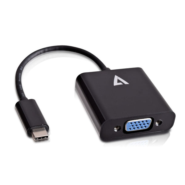 USB C to VGA Adapter V7 V7UCVGA-BLK-1E       Black