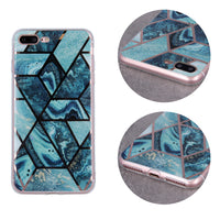 Geometric Marmur Case for Samsung Galaxy A02S dark blue