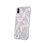 Geometric Marmur Case for iPhone 11 Pro pink