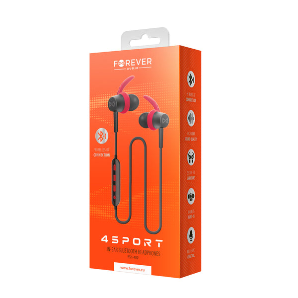 Bluetooth earphones Forever 4Sport BSH-400 red