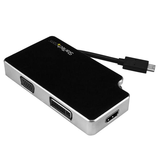 USB C to VGA/HDMI/DVI Adapter Startech CDPVGDVHDB           Silver