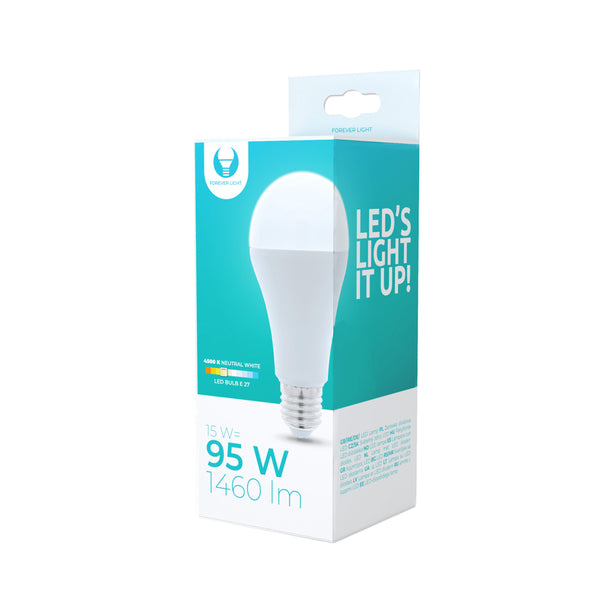 LED bulb E27 A65 15W 230V 4500K 1460lm Forever Light