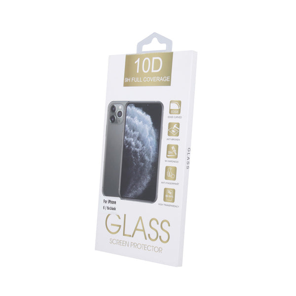 Tempered glass 10D for iPhone 6 / 6s black frame