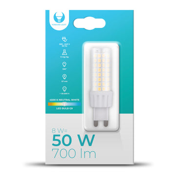 LED Bulb G9 8W 230V 4500K 700lm Forever Light