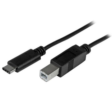 USB C to USB B Cable Startech USB2CB2M             (2 m) Black