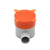 20 Pcs Orange Disposable Junction Box Lid With Lugs