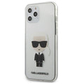 Karl Lagerfeld case for iPhone 12 / 12 Pro 6,1&quot; KLHCP12MTRIK transparent hard case Iconic