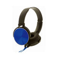 Rebeltec wired headphones Montana with microphone blue