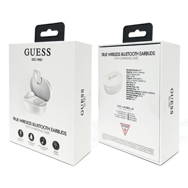 Guess Bluetooth earphones TWS GUTWST30WH white
