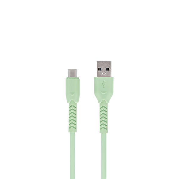 Maxlife MXUC-04 cable USB - USB-C 1,0 m 3A green