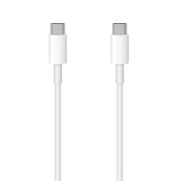 Setty cable USB-C - USB-C 1,0 m 3A white