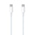 Setty cable USB-C - USB-C 1,0 m 3A white