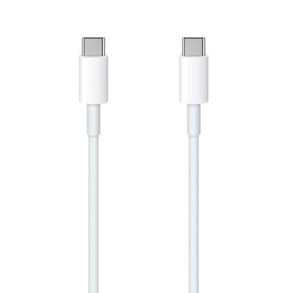 Setty cable USB-C - USB-C 1,0 m 3A white