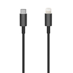 Setty cable USB-C - Lightning 1,0 m 3A black