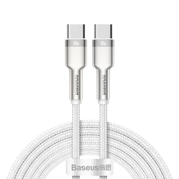 Baseus cable Cafule Metal PD USB-C - USB-C 2,0 m white 100W