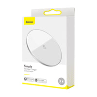 Baseus wireless charger Simple Qi EPP 15W white