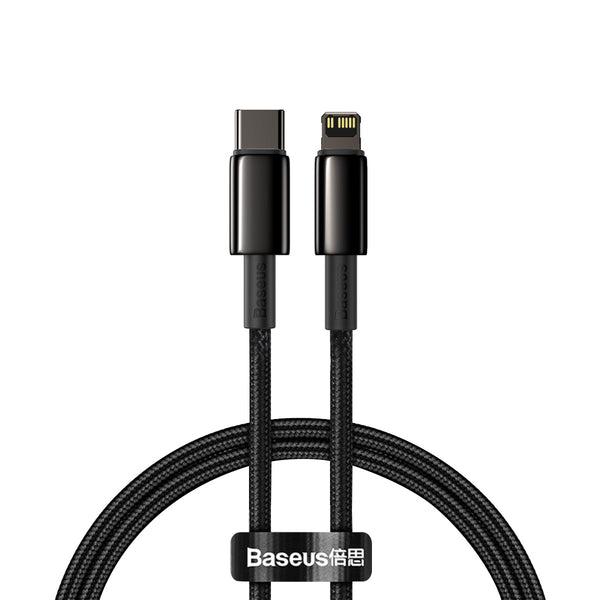 Baseus cable Tungsten PD USB-C - Lightning 1,0 m black 20W