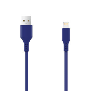 Setty cabel USB - Lightning 1,0 m 2A blue