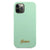Guess case for iPhone 12 / 12 Pro 6,1&quot; GUHCP12MLSLMGGN green hard case Silicone Metal Logo Script