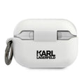 Karl Lagerfeld case for AirPods Pro KLACAPSILCHWH white Silicone Choupette