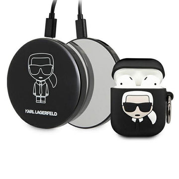 Karl Lagerfeld case for AirPods KLBPPBOA2K black + power bank 2000mAh 1A Iconic