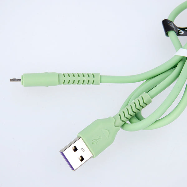 Maxlife MXUC-04 cable USB - microUSB 1,0 m 3A green