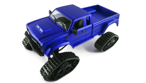 Pickup Truck mit Rädern & Ketten 4WD 1:16 blau