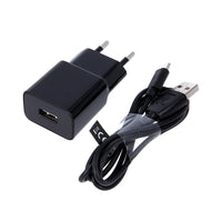 Maxlife MXTC-01 charger 1x USB 2.1A black + microUSB cable