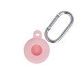 Silicone case with hook for AirTag pink